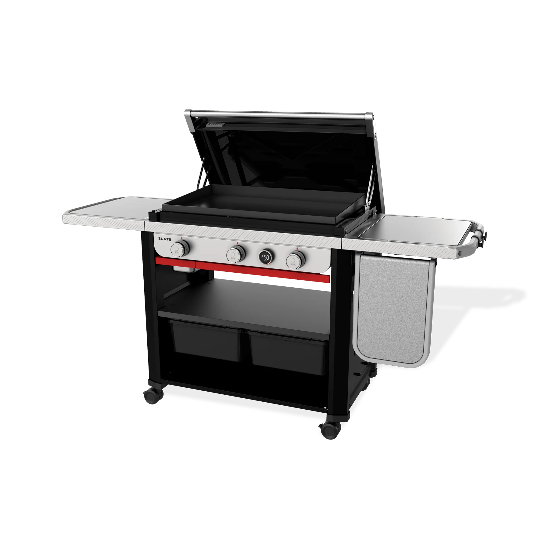 Gril plancha antirouille Slate 30 po avec tablette latérale extensible - 1500013 - Image 4