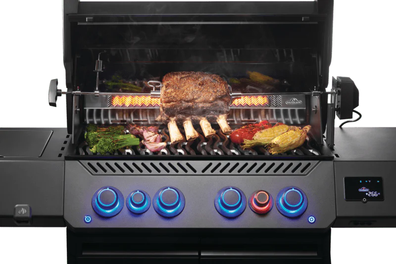 P500VXRSIBPK-PHM - Napoleon Prestige 500 Phantom connecté, brûleurs latéral et arrière infrarouges, noir mat, propane - Image 3